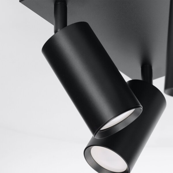 Brilagi - LED RGBW stmievateľné bodové svietidlo SELE SQUARE 4xGU10/6,5W/230V čierne