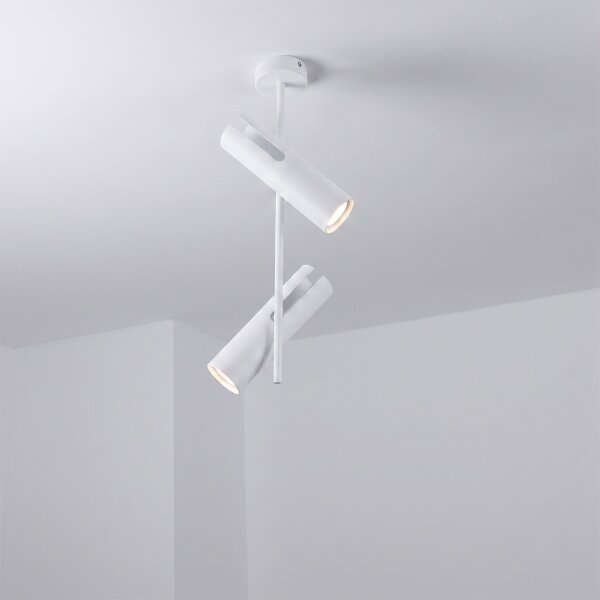 Brilagi - Luster na tyči BRANCH 2xGU10/30W/230V biela