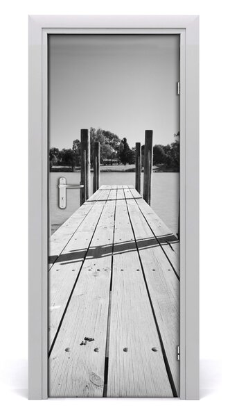 Fototapeta samolepiace na dvere drevené mólo 95x205 cm