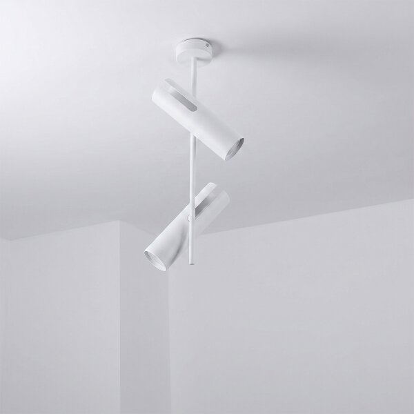 Brilagi - LED RGBW stmievateľný luster na tyči BRANCH 2xGU10/6,5W/230V biela