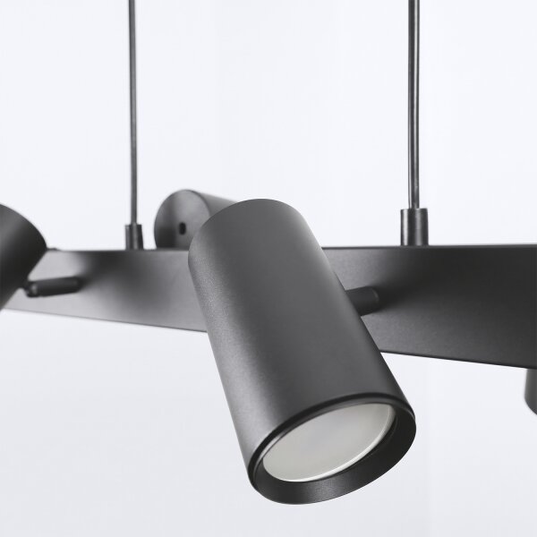 Brilagi - LED RGBW Stmievateľný luster na lanku SELE 6xGU10/6,5W/230V čierny