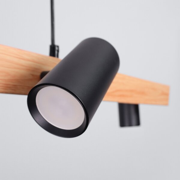 Brilagi - LED RGBW Stmievateľný luster na lanku SELE 6xGU10/6,5W/230V čierna/dub