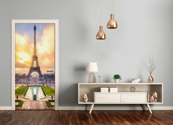 Fototapeta samolepiace na dvere Eiffelova veža 95x205 cm
