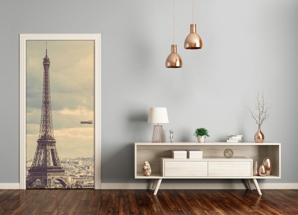 Fototapeta samolepiace na dvere Eiffelova veža 75x205 cm