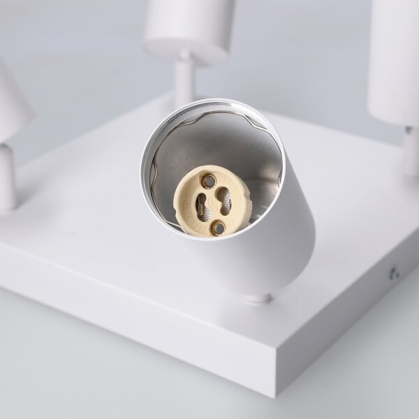 Brilagi - LED RGBW stmievateľné bodové svietidlo SELE SQUARE 4xGU10/6,5W/230V biela