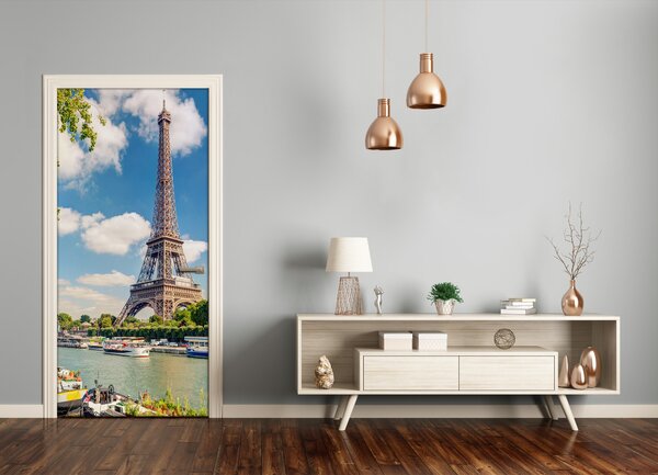 Fototapeta samolepiace na dvere Eiffelova veža 75x205 cm