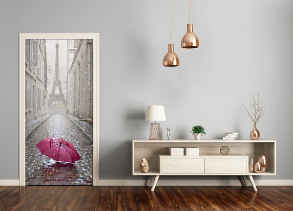 Fototapeta samolepiace na dvere dáždnik Francúzsko 85x205 cm