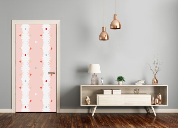 Fototapeta na dvere farebné bodky pozadia 85x205 cm