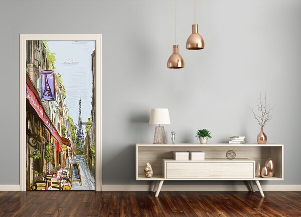 Fototapeta samolepiace na dvere Eiffelova veža 75x205 cm