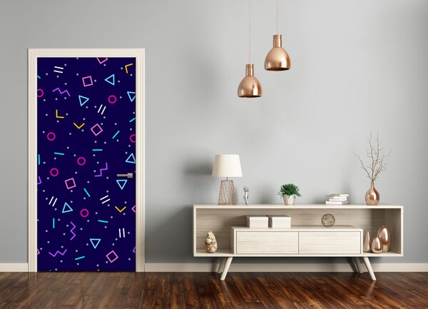 Fototapeta na dvere geometrické pozadie 85x205 cm