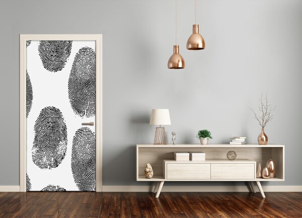 Fototapeta na dvere odtlačky prstov 95x205 cm