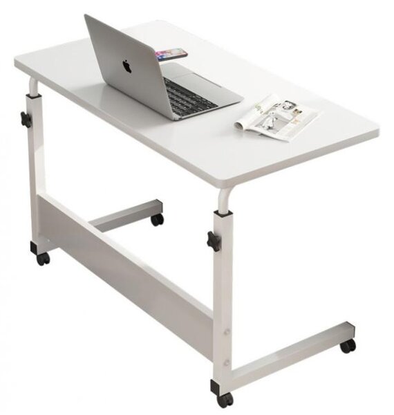 Ostatné - Biely mobilný stôl pre laptop/tablet/knihu