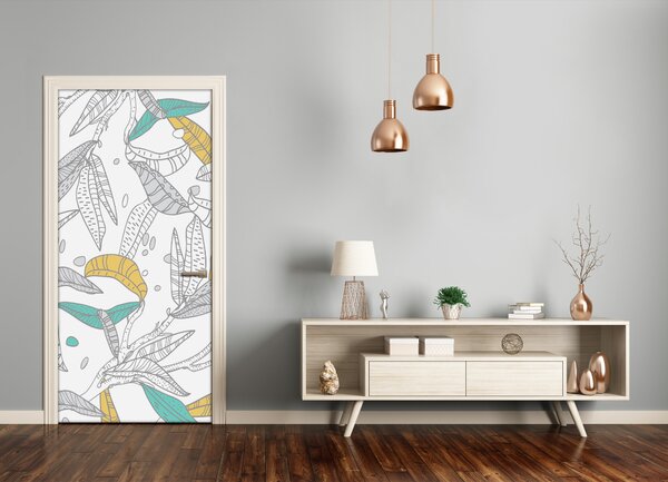Fototapeta na dvere farebné lístie 75x205 cm