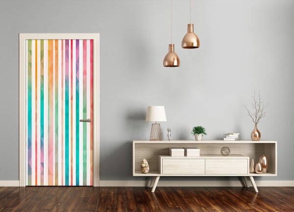 Fototapeta na dvere farebné pásy 85x205 cm