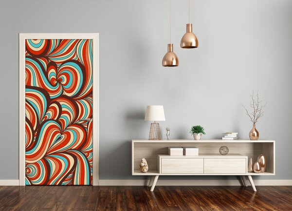 Fototapeta na dvere virující vzor 75x205 cm