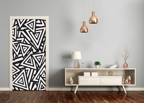 Fototapeta na dvere trojuholníky pozadia 85x205 cm