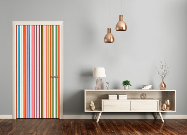 Fototapeta na dvere farebné pásy 85x205 cm