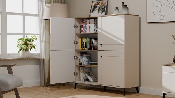 TP Living Komoda Point 123 cm dub Castello/kašmírová