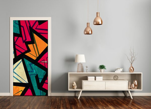 Fototapeta na dvere geometrické pozadie 85x205 cm
