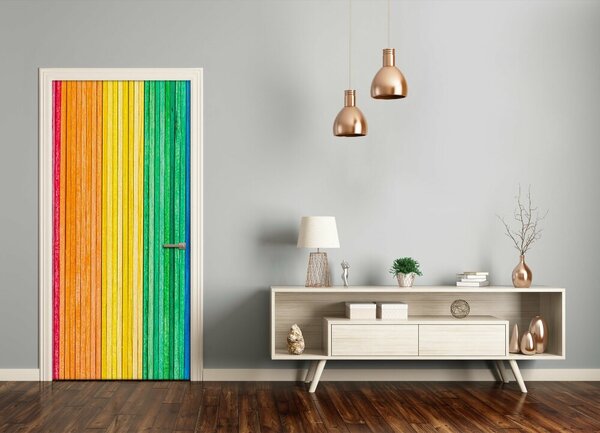Fototapeta na dvere farebné pásy 85x205 cm