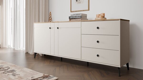 TP Living Komoda Point 183 cm dub Castello/kašmírová