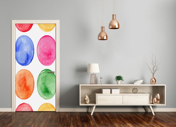 Fototapeta na dvere farebná kola 75x205 cm
