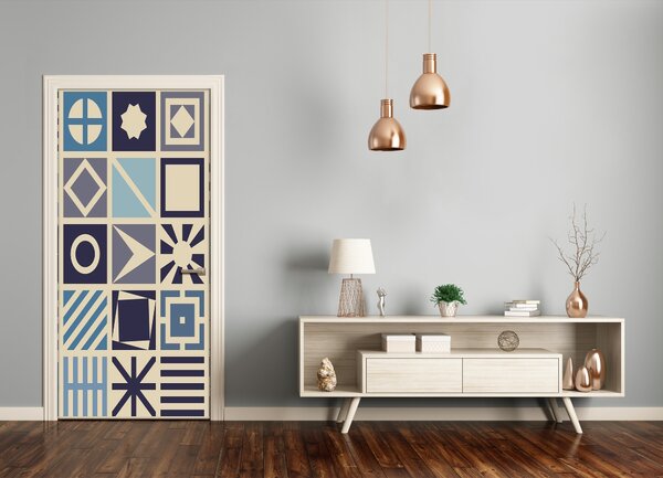 Fototapeta na dvere geometrické pozadie 95x205 cm