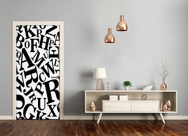 Fototapeta na dvere abeceda 85x205 cm