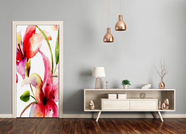 Fototapeta samolepiace kvety ľalie 85x205 cm