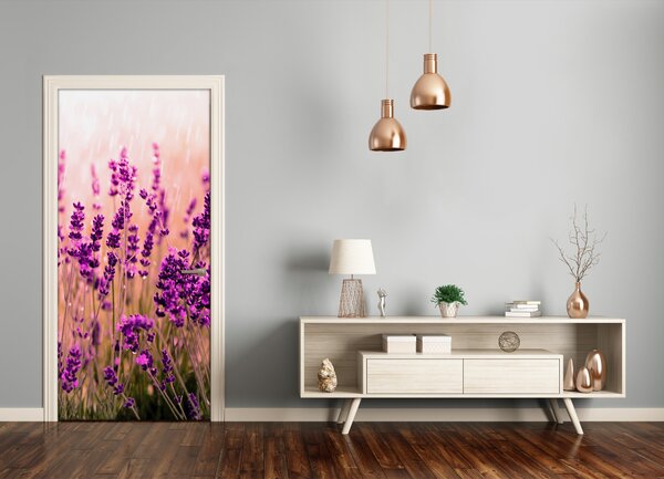 Fototapeta samolepiace pole levanduľa 75x205 cm