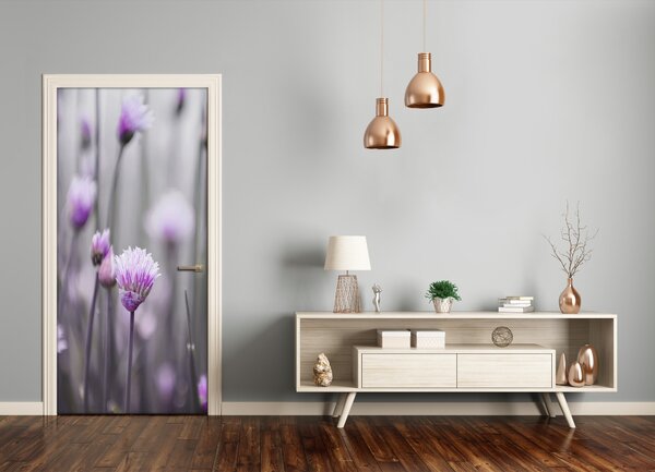 Fototapeta samolepiace kvety pažítky 75x205 cm