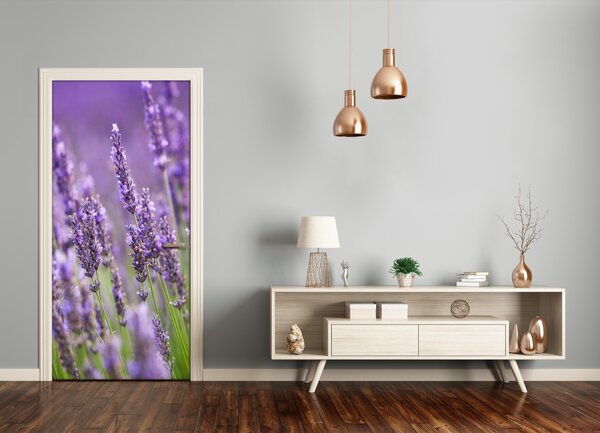Fototapeta samolepiace poľa levanduľa 95x205 cm