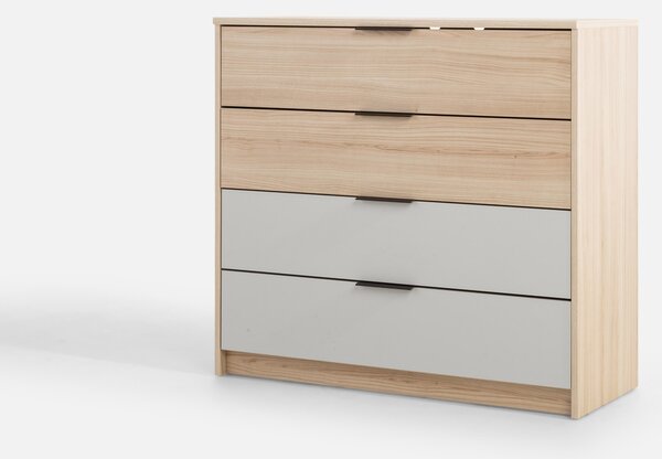 Szynaka Komoda Ryga 06 98 cm dub Riva/šedá