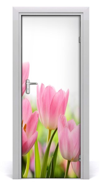 Fototapeta samolepiace ružové tulipány 85x205 cm