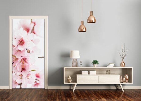 Fototapeta samolepiace kvety mandľovníky 95x205 cm