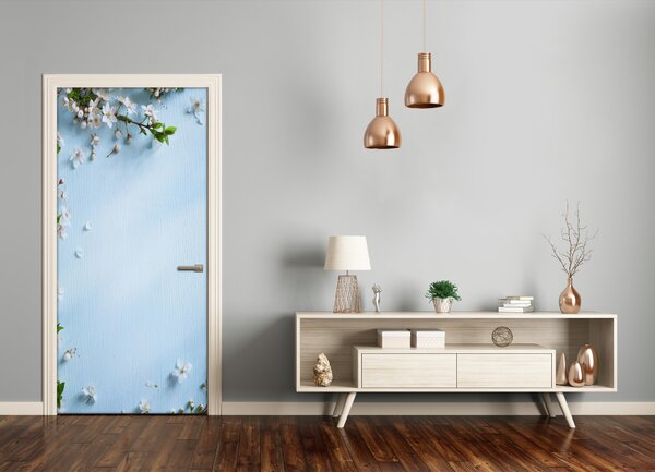 Fototapeta samolepiace kvety višne 95x205 cm