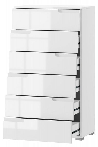 Szynaka Komoda Selene 3 119 cm biela mat/lesk