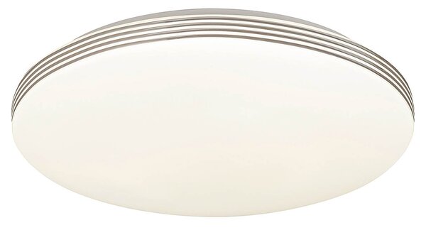 Stropné LED svietidlo OSCAR, 18W, denná biela, 35cm, guľaté, chrómovan