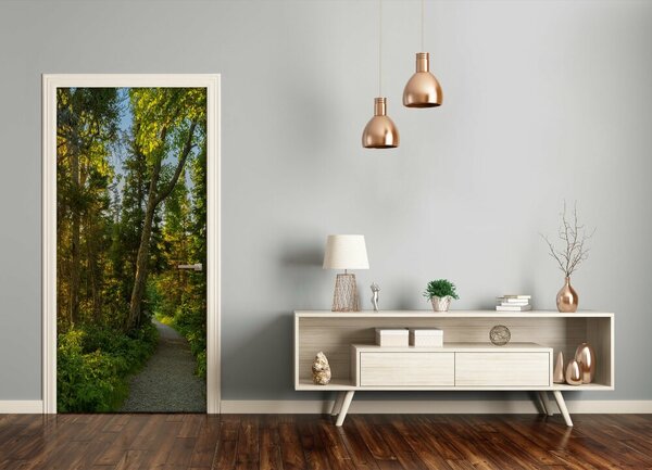 Fototapeta na dvere chodník v lese 85x205 cm