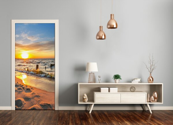 Fototapeta na dvere západ slnka mora 85x205 cm