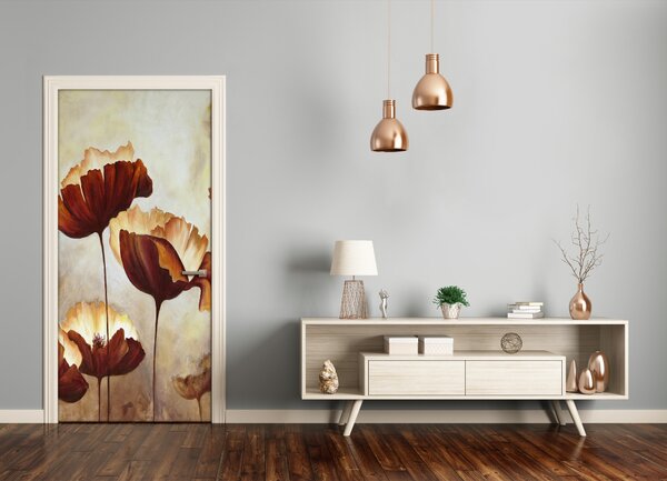 Fototapeta samolepiace poľné mak 85x205 cm