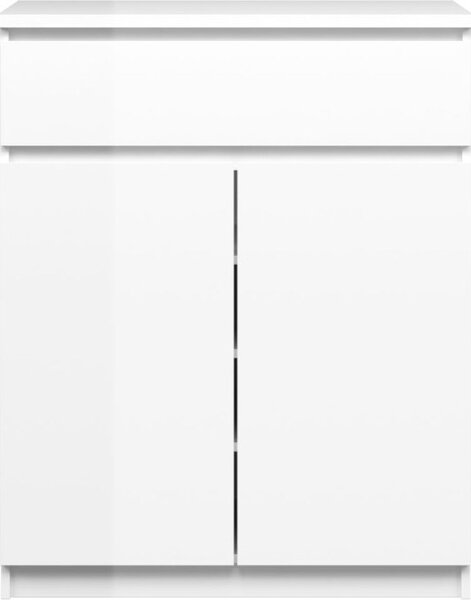 Tvilum Komoda Simplicitous 234 80 cm biela lesklá
