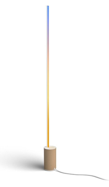 Philips Hue Stojacia lampa LED Gradient Signe Oak, Svetlé drevo, Obývacia izba / jedáleň, Drevo, Moderný