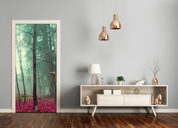Fototapeta na dvere les jeseň 85x205 cm