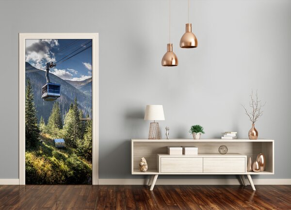 Fototapeta na dvere horská lanovka 85x205 cm