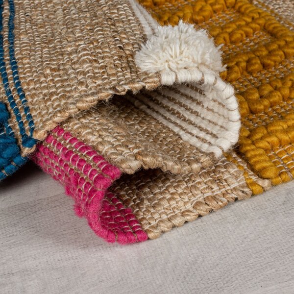 Flair Rugs , AKCIA: 160x230 cm Kusový koberec Jubilant Medina Jute Natural/Multi, viacfarebná, obývacia izba