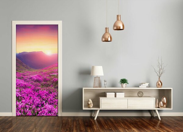 Fototapeta na dvere hory rododendron 85x205 cm