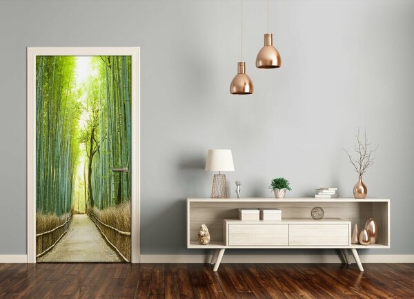 Fototapeta na dvere bambusový les 75x205 cm