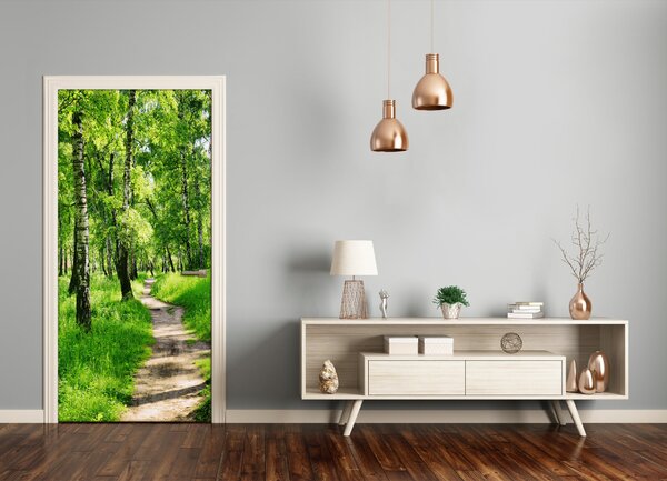 Fototapeta na dvere Břízová les 75x205 cm
