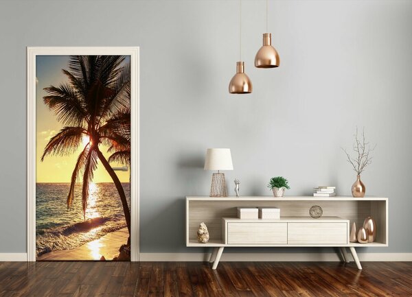 Fototapeta na dvere tropická pláž 85x205 cm